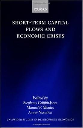short term capital flows and economic crises 1st edition stephany griffith-jones , manuel f. montes, anwar