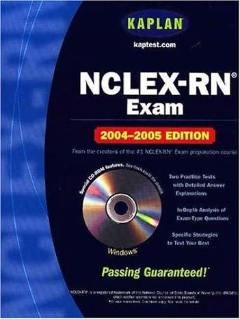 kaplan nclex-rn exam 2004 edition kaplan 0743251849, 978-0743251846
