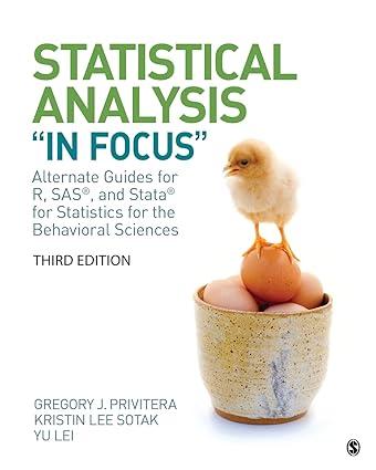 statistical analysis in focus alternate guides for r sas and stata for statistics for the behavioral sciences