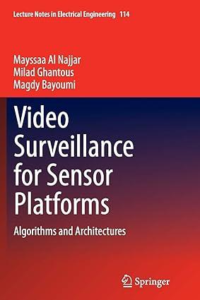 video surveillance for sensor platforms algorithms and architectures 1st edition mayssaa al najjar, milad