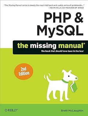 php and mysql the missing manual 2nd edition brett mclaughlin 1449325572, 978-1449325572