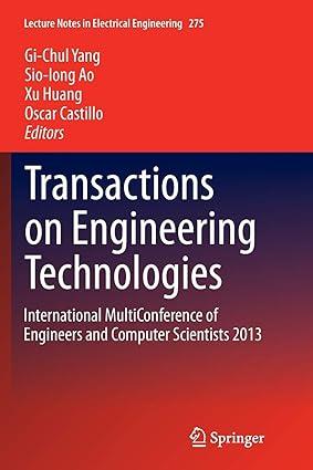 transactions on engineering technologies international multiconference of engineers and computer scientists