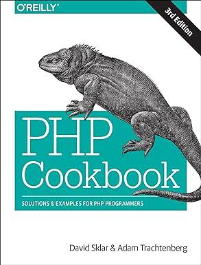 php cookbook solutions and examples for php programmers 3rd edition david sklar, adam trachtenberg