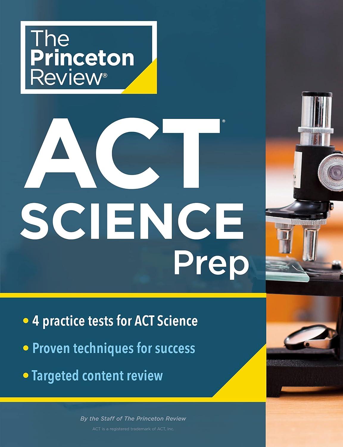 princeton review act science prep 1st edition the princeton review 0525570365, 978-0525570363
