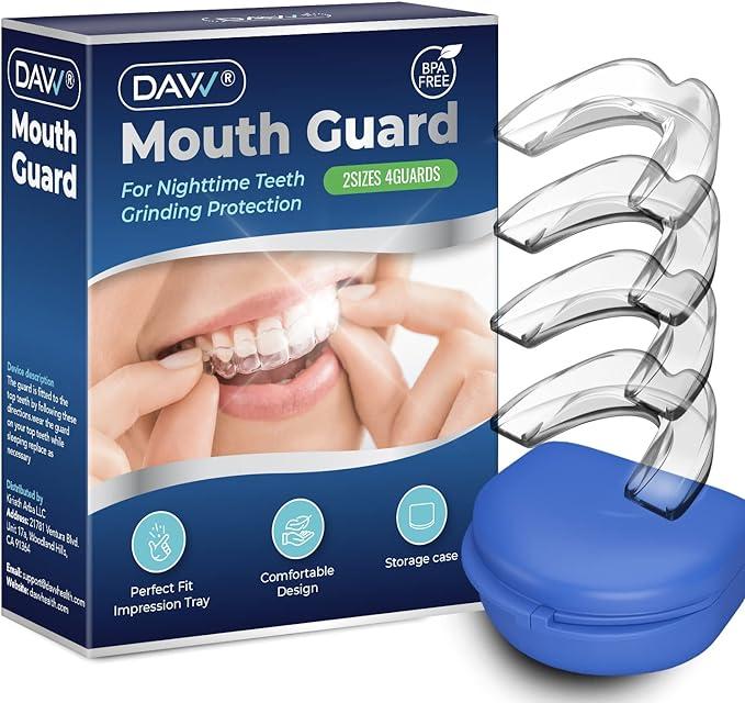 davv mouth guard for clenching teeth at night upgraded night guards  davv b09kx4rqw1