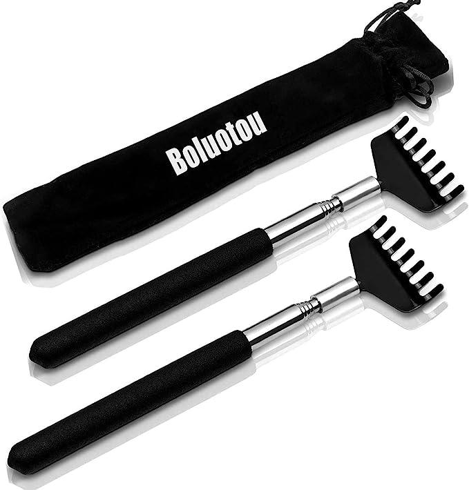 kuvvfe 2 pack portable extendable back scratcher kuvvfe stainless stee  kuvvfe b084djghxn