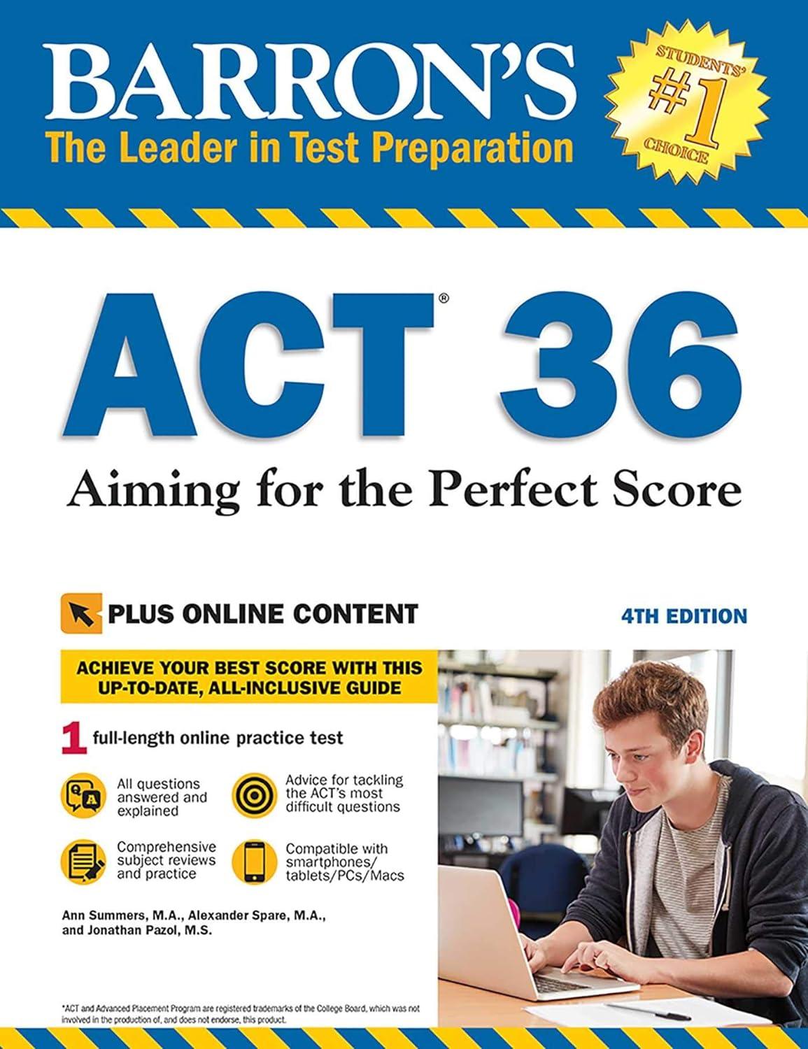 act 36 with online test aiming for the perfect score 4th edition ann summers m.a., alexander spare m.a ,