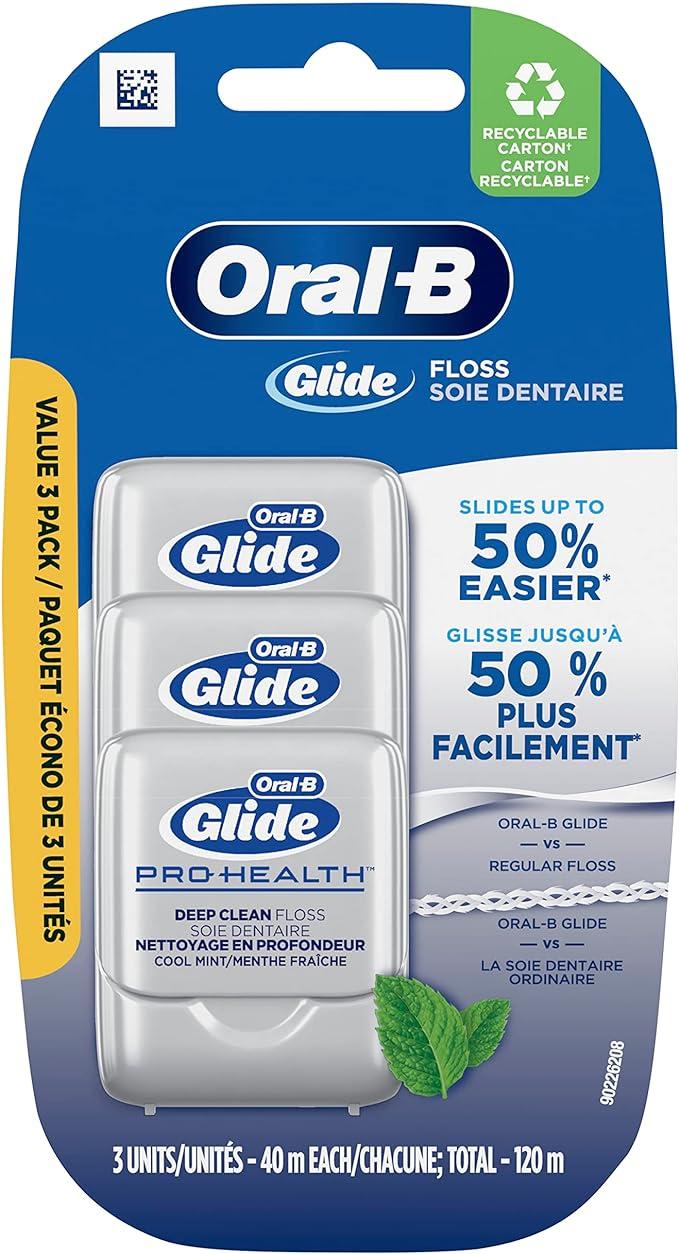 oral-b glide pro-health deep clean cool mint dental floss  oral-b b01mu3k3hp