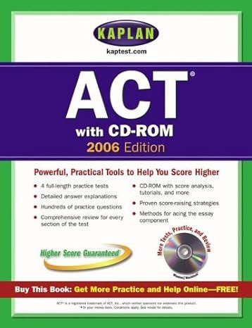 act with cd rom 2006 edition kaplan 0743265742, 978-0743265744