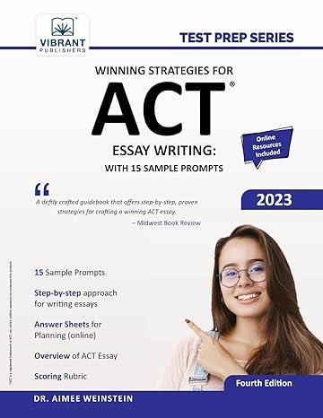 winning strategies for act essay writing 4th edition aimee weinstein, vibrant publishers 1636511252,