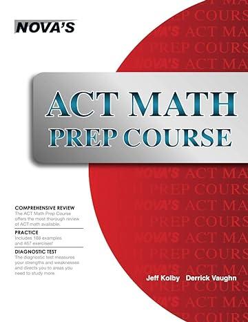 act math prep course 1st edition jeff kolby 1889057657, 978-1889057651