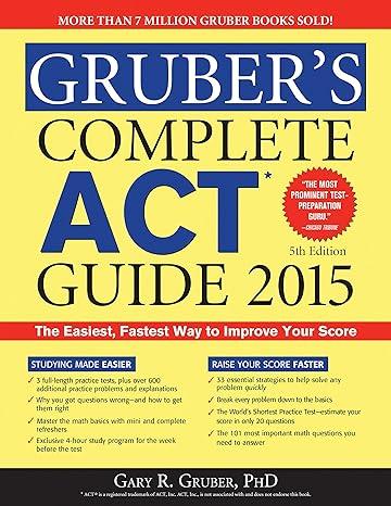 grubers complete act guide 2015 5th edition gary gruber 1402295677, 978-1402295676