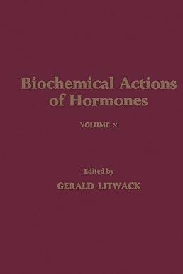 biochemical actions of hormones volume x 1st edition gerald litwack 0124528015, 978-0323145336