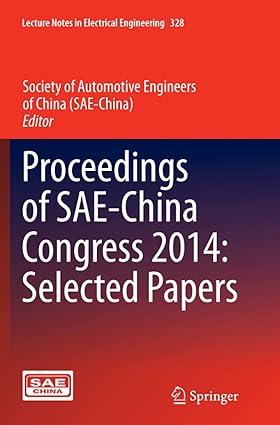 proceedings of sae china congress 2014 selected papers 1st edition society of automotive engineers of china