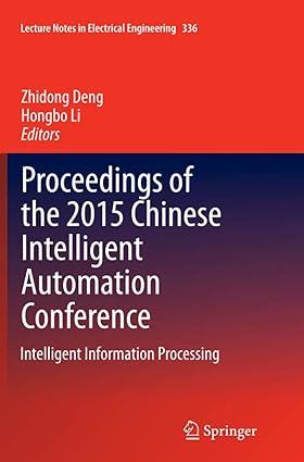 proceedings of the 2015 chinese intelligent automation conference intelligent information processing 1st