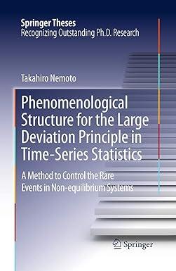phenomenological structure for the large deviation principle in time series statistics a method to control