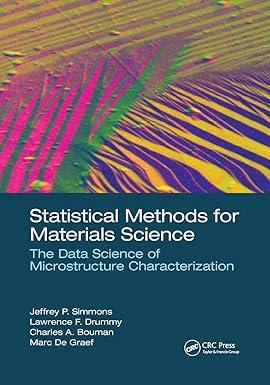 statistical methods for materials science the data science of microstructure characterization 1st edition