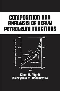 composition and analysis of heavy petroleum fractions 1st edition klaus h. altgelt, mieczyslaw m. boduszynski