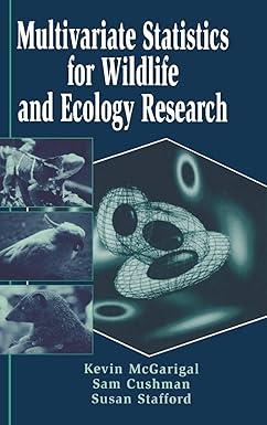 multivariate statistics for wildlife and ecology research 2000th edition william navidi 0387988912,