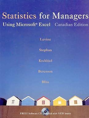 statistics for managers using microsoft excel 1st edition david m. levine, david stephan, timothy c.