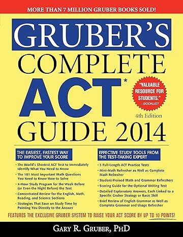 grubers complete act guide 2014 4th edition gary gruber 1402279701, 978-1402279706