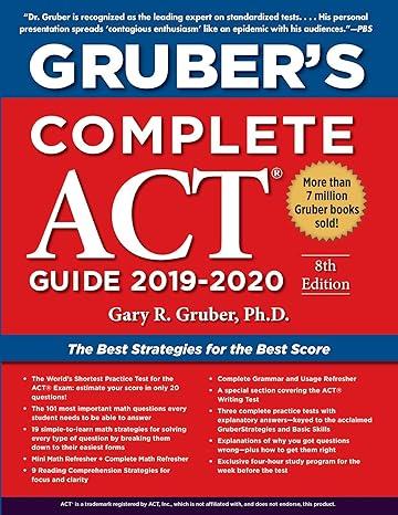 grubers complete act guide 2019 2020 8th edition gary gruber 1510754202, 978-1510754201