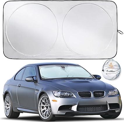 econour car windshield sun shade with storage pouch  econour b01kifisx2