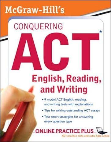 mcgraw hills conquering act english reading, and writing 1st edition steven dulan 0071495967, 978-0071495967