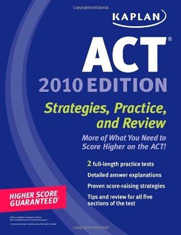 kaplan act 2010 strategies practice and review 2010 edition kaplan 1419553267, 978-1419553264