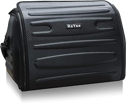 reyee leather trunk organizer with lid portable waterproof  reyee b095gv8g8n