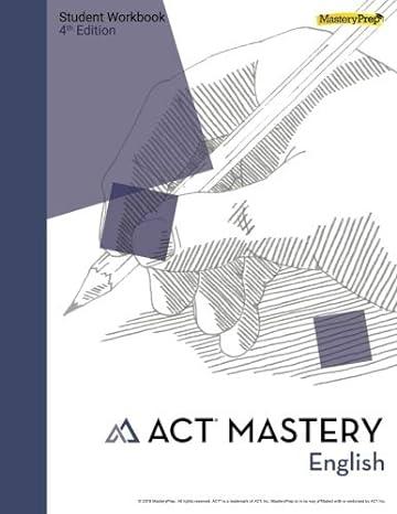 act mastery english 2018 4th edition masteryprep 1948846047, 978-1948846042