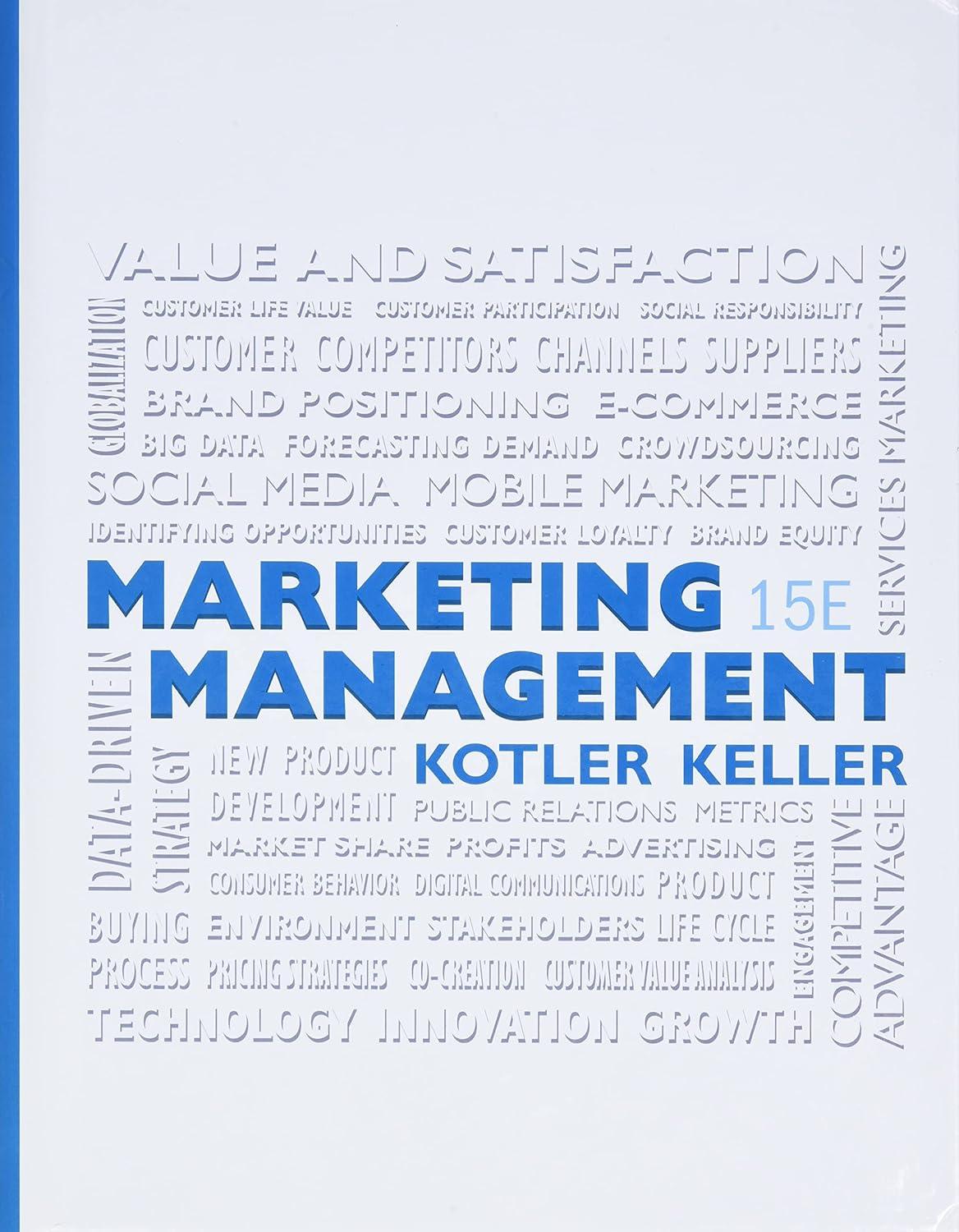 marketing management 15th edition philip kotler , kevin keller 0133856461, 978-0133856460