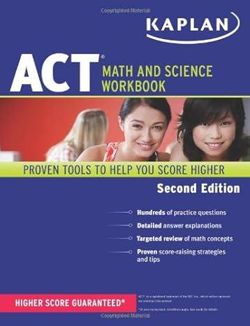 act math and science workbook 2nd edition kaplan 1609780582, 978-1609780586