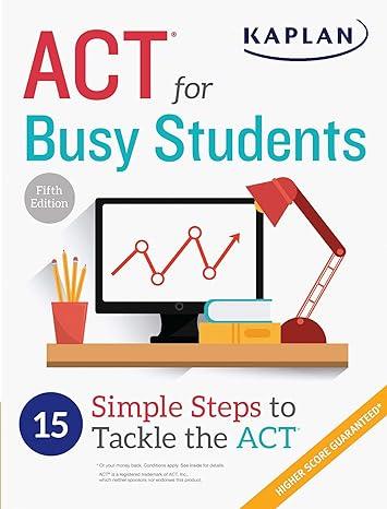 act for busy students 15 simple steps to tackle the act 5th edition kaplan test prep 1506209068,