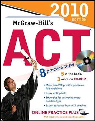 mcgraw hills act 8 practice test 2010 edition 4th edition steven dulan 0071624929, 978-0071624923