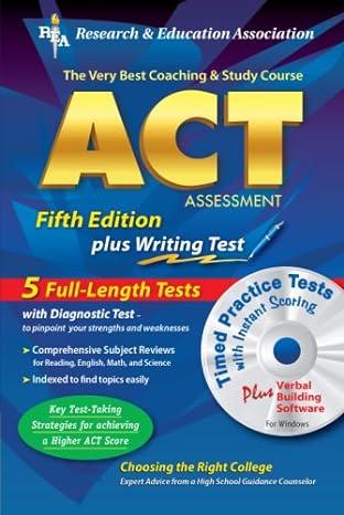 the very best coaching and study course act assessment 5th edition charles o. brass,  suzanne coffield sat