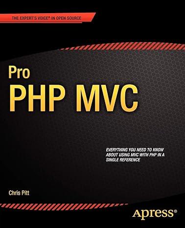 pro php mvc 1st edition chris pitt 1430241640, 978-1430241645