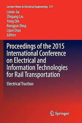proceedings of the 2015 international conference on electrical and information technologies for rail