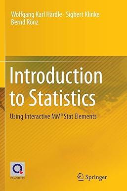 introduction to statistics using interactive mm*stat elements 1st edition wolfgang karl härdle, sigbert