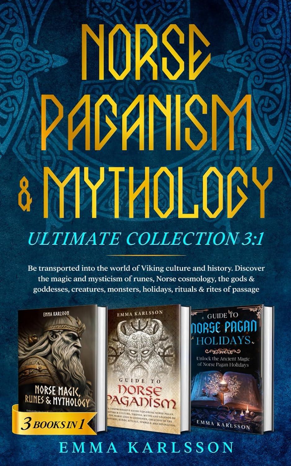 norse paganism and mythology ultimate collection 3:1 1st edition emma karlsson 8863833736, 979-8863833736