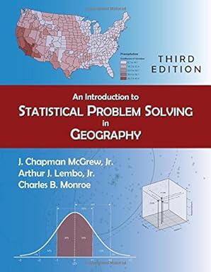 an introduction to statistical problem solving in geography 3rd edition j. chapman mcgrew jr, arthur j. lembo