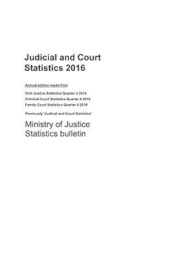 judicial and court statistics 2016 1st edition dandy booksellers 1787320502, 978-1787320505