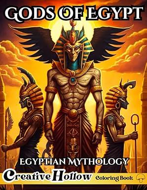 gods of egypt egyptian mythology coloring book 1st edition creative hollow 8393085322, 979-8393085322