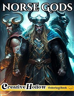 norse gods coloring book 1st edition creative hollow 979-8392878130