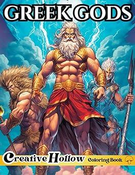 greek gods coloring book 1st edition creative hollow 8397891240, 979-8397891240