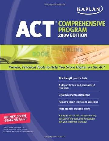 act comprehensive program 2009 2009 edition kaplan 1419552368, 978-1419552366