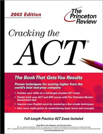 The Princeton Review Cracking The ACT