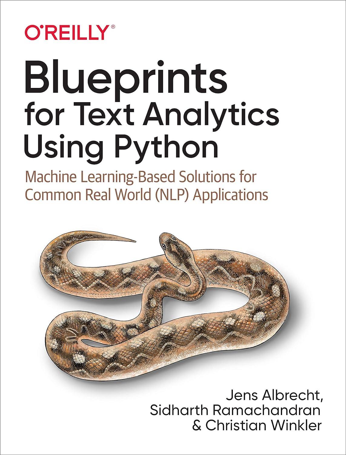 blueprints for text analytics using python machine learning based solutions for common real world nlp