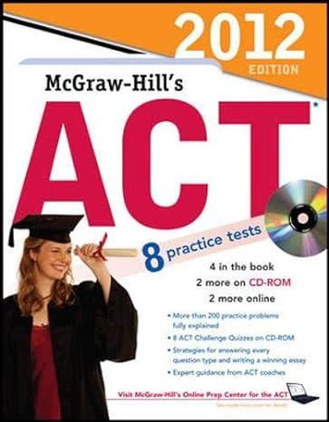 mcgraw hills act with 8 practice test 2012 edition steven dulan 0071763570, 978-0071763578