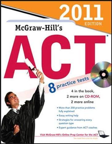 mcgraw hills act 8 practice test 2011 edition steven dulan 0071740937, 978-0071740937